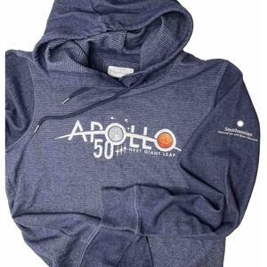 Smithsonian Air Space Museum Apollo 50 Hoodie Next Giant‎ Leap Sweatshirt Sz S